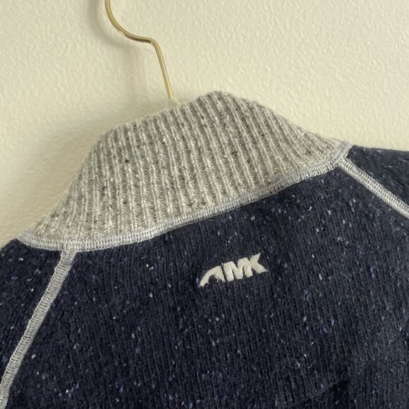 Mountain Khakis Men XXL Navy Blue Lambswool Outdoor Fleck Quarter Zip Sweater - Picture 11 of 11